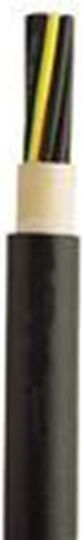 Nexans NYY Power Cord with Diameter 5x2.5mm² in Black Color 1m 1pcs