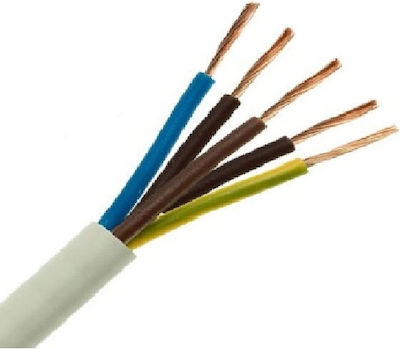 Nexans FR-ΝΟ5VV5-F 4G6 Netzkabel mit Durchmesser 4x6mm² in Weiß Farbe