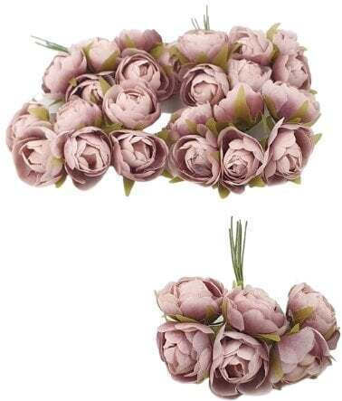 Faitakis Pack Decorative Element for Wedding Favors Burgundy 30pcs
