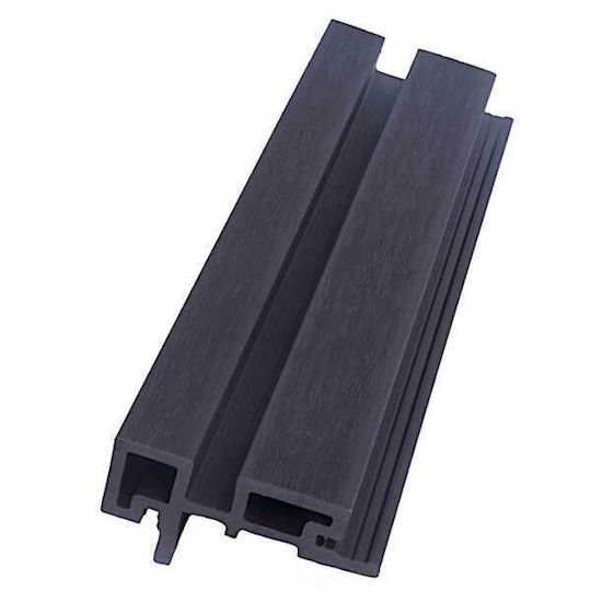 Showood 3D Πάνελ Τοίχου Κήπου από WPC 290x8.9x4.6εκ. Γκρι
