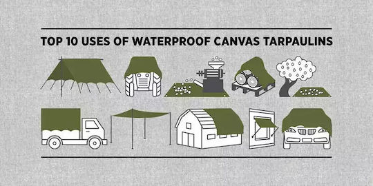 Bradas Waterproof Tarpaulin 120gr/m² 3x5m. Light Type Silver