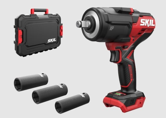 Skil SD1E3285JA Brushless Impact Wrench Battery 20V Solo with Socket 1/2"