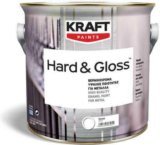 Kraft Βερνικόχρωμα Διαλύτου Hard Gloss 0.375lt Φοίνικας Γυαλιστερό
