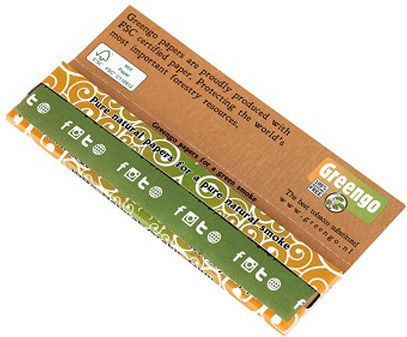 GreenGo Χαρτάκια Στριφτού Τσιγάρου Slim King Size 33 φύλλα 50τμχ