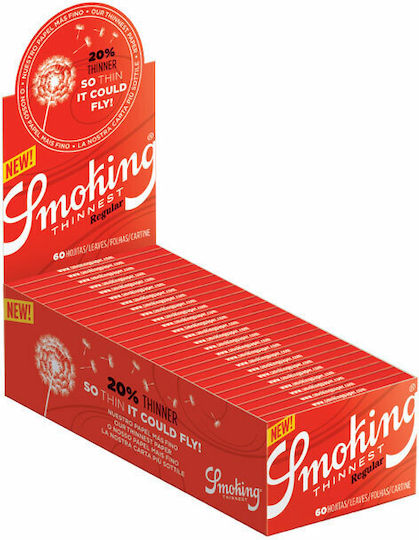 Smoking Thinnest Regular Листчета за свиване на цигари Стандартна 60 листове 50бр