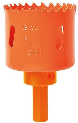Tactix Hole Saw HSS Bi-Metal hole saw with arbor 76mm HSS for Wood, Metal and Plastic