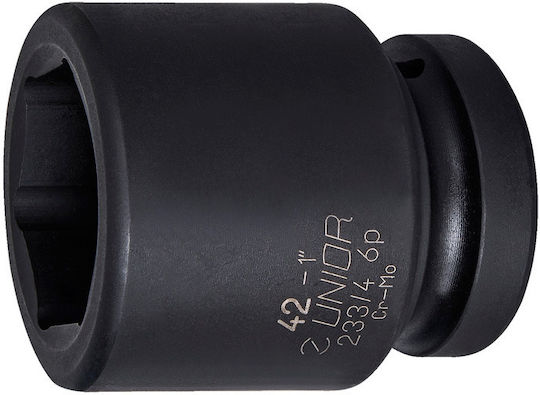 Unior Nuss Pneumatisch Sechskant mit Vierkant-Antrieb 1" Durchmesser 33mm 1Stück
