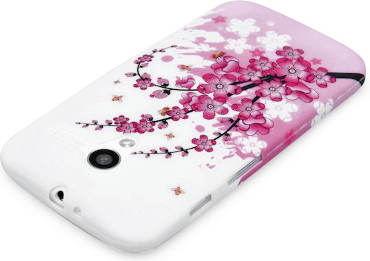 YouSave Accessories Floral Bee Silicone Gel Case (Moto X) Back Cover Σιλικόνης Πολύχρωμο