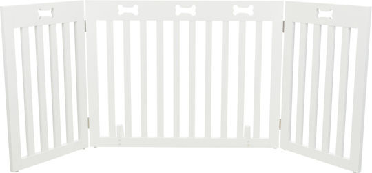 Trixie Dog Barrier Διαχωριστικό Σκύλου 82-124 x 61 cm σε Λευκό Χρώμα 124 x 61 x 61εκ.