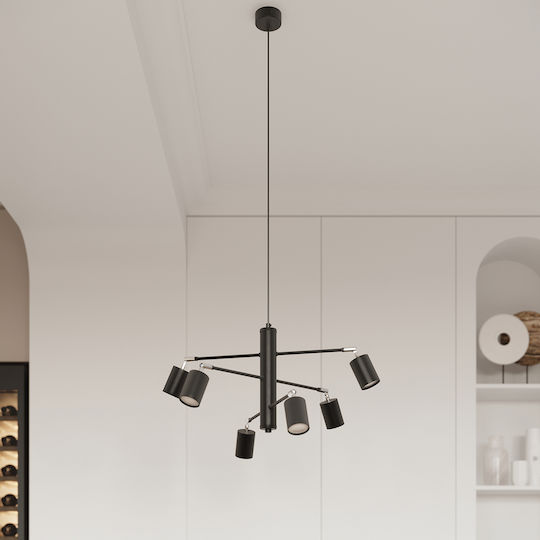 Sollux Spot mit 6 Lichtern in Schwarz Farbe