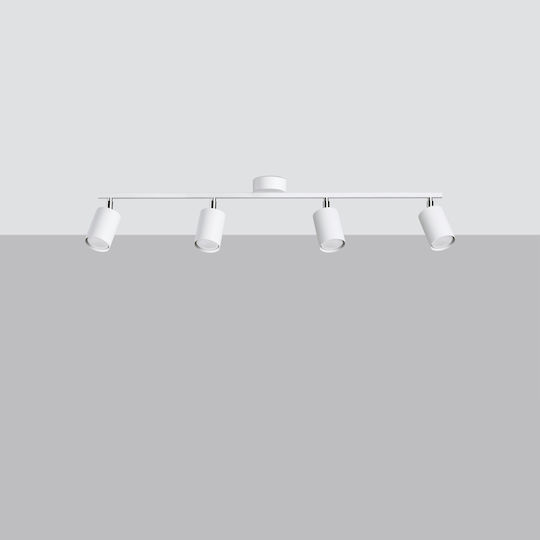 Sollux Spot with 4 Lights and with Socket GU10 in White Color