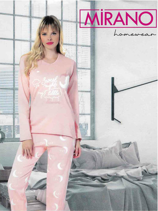 Mirano Homewear Winter Women's Pyjama Set Pink