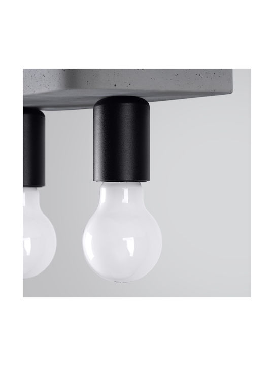 Sollux Double Spot with Socket E27 in Gray Color