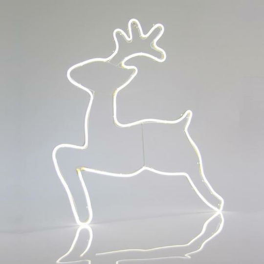Eurolamp Weihnachtlicher Lichtschlauch in Form von Rentier Weiß 58x65cm