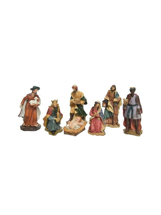 Kaemingk Christmas Plastic Figure Manger Length 6cm 7pcs