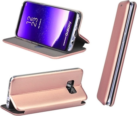 MyMobi Book Δερματίνης Ροζ Χρυσό (Galaxy A40)