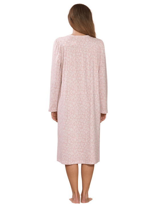 Linclalor Winter Fleece Women's Nightdress Rose