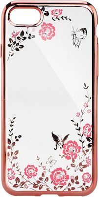 Forcell Diamond Garden Rose Gold Silicone Back Cover Rose Gold (Nokia 6)