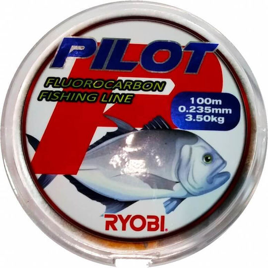 Ryobi Πετονιά Ψαρέματος Fluorocarbon 100m / 0.37mm