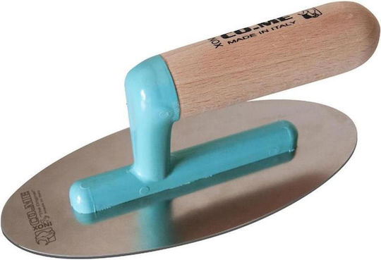 Come Oval Inox Decorative Spatula 240x100x0.3mm Spatula Inox 240x100mm with Wooden Handle 04-6686
