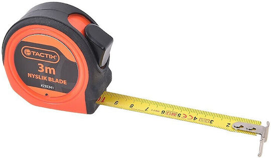 Tactix 3m Μετροταινία με Αυτόματη Επαναφορά 16mm x 3m