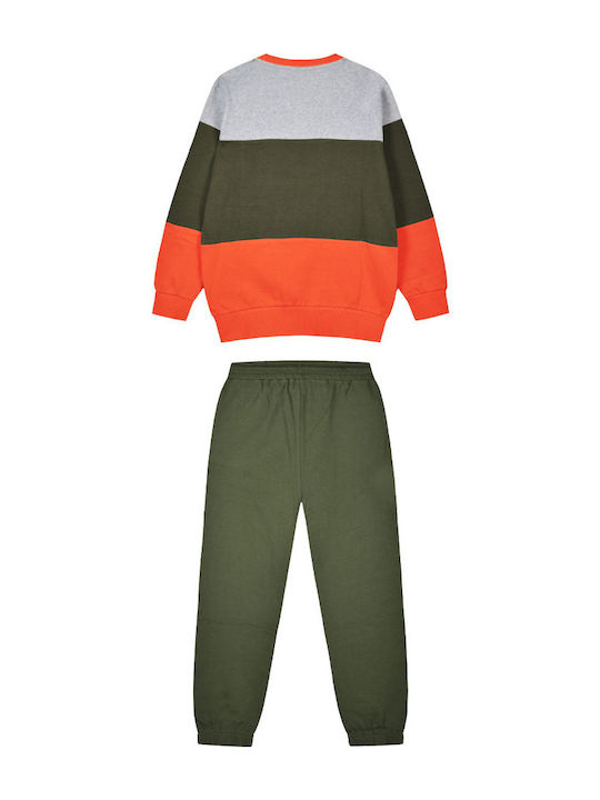 Energiers Kids Sweatpants Set Khaki 2pcs