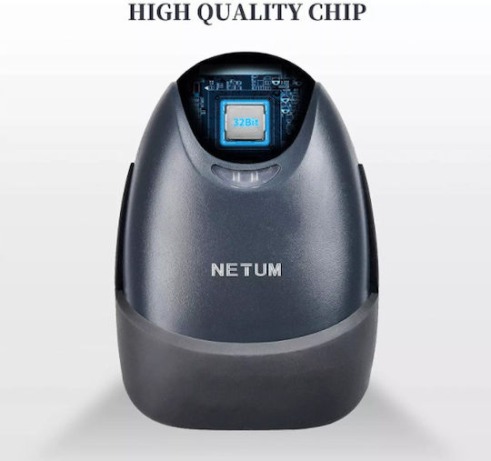 Netum Netum NT-M8 Scanner Χειρός Ενσύρματο με Δυνατότητα Ανάγνωσης 2D και QR Barcodes