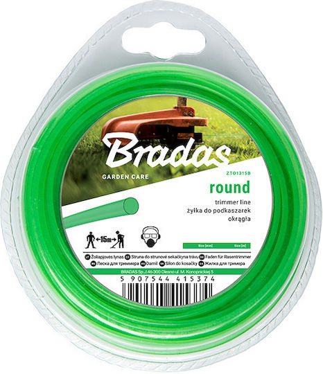 Bradas ZTO24050K Round Brush Cutter Trimmer Line Length 50m and Thickness 2.4mm