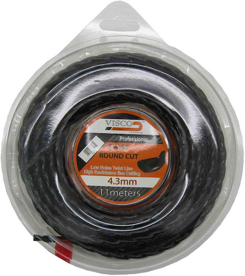 Visco Parts Round Twist Brush Cutter Trimmer Line 4.3mm Length 11m