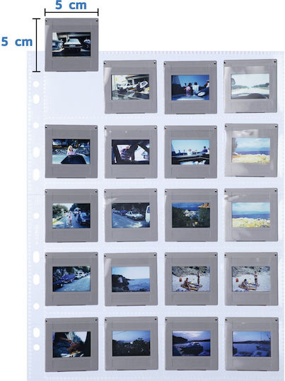 Herma Plastic Sleeves for for Photos A4 with Holes and Reinforcement 100pcs 5x5 cm