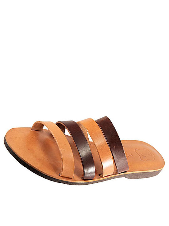 Rombas Leather Women's Flat Sandals in Color