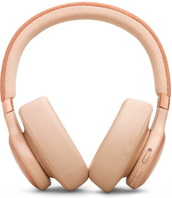 JBL Live 770NC Drahtlose Bluetooth Über Ohr Kopfhörer mit 65 Betriebsstunden und Schnellladung Sandstone JBLLIVE770NCSAT