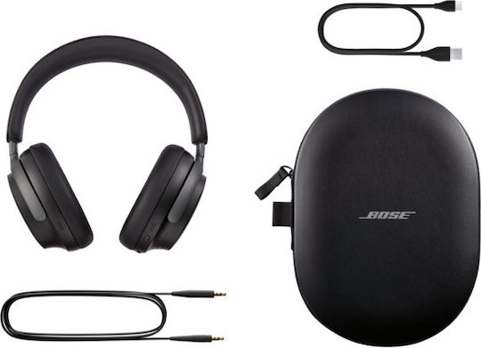 Bose Quietcomfort Ultra Kabellos / Kabelgebunden Über Ohr Kopfhörer mit 24 Stunden Betriebszeit und Quick Charge Schwarz