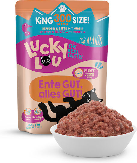 Lucky Lou Lifestage Υγρή Τροφή για Ενήλικες Γάτες σε Φακελάκι με Πουλερικά χωρίς Σιτηρά 300gr