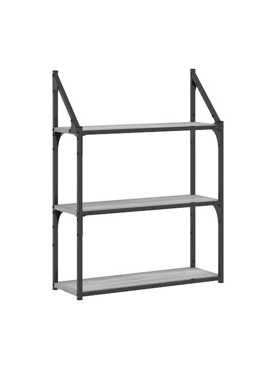 Shelf Wall Grey Sonoma 60x21x78.5cm