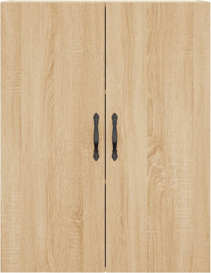 Hängeschrank fürs Wohnzimmer aus Spanplatte Sonoma-Eiche 69,5x34x90 cm
