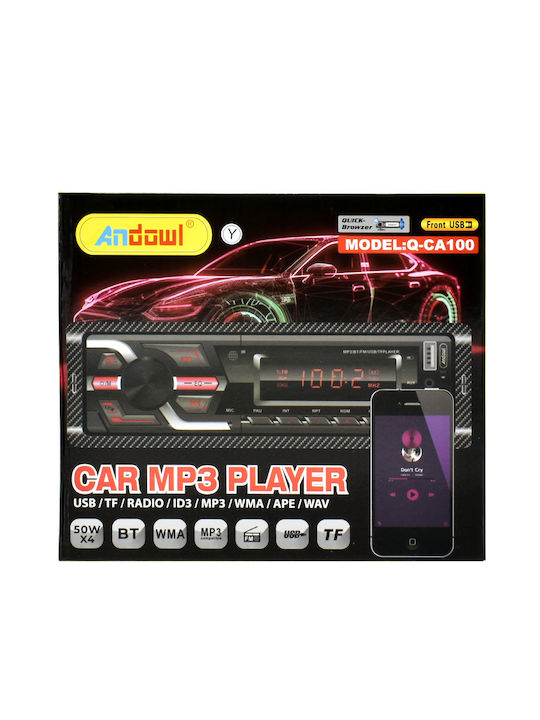 Andowl Ηχοσύστημα Αυτοκινήτου 1DIN (Bluetooth/USB)