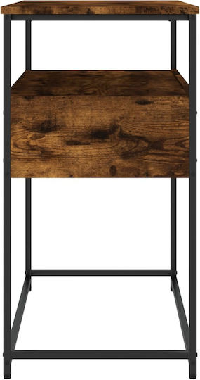 Console Table Wood & Metal Smoky Oak L75xW40xH75cm