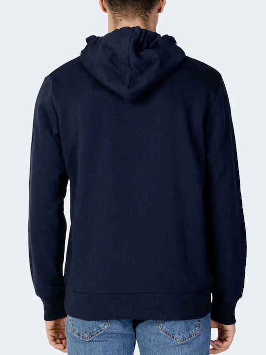 Jack & Jones Men's Sweatshirt with Hood Navy Blue