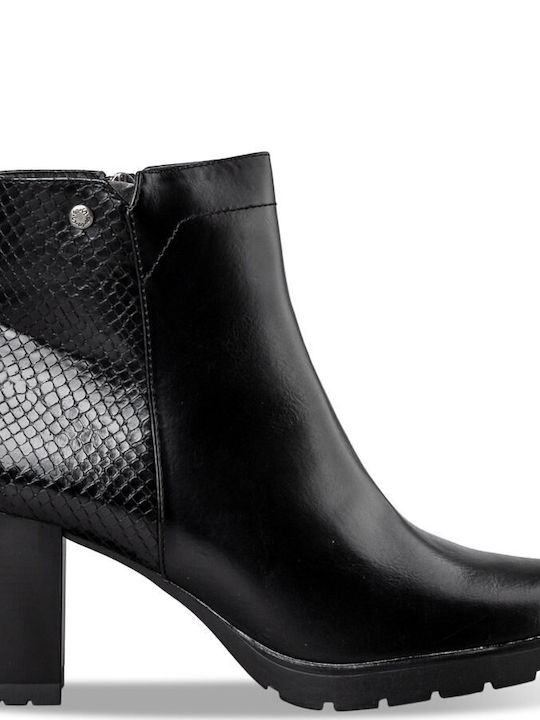 Envie Shoes Damen Knöchelstiefel Schwarz