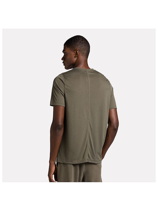 Reebok Sup Men's Athletic T-shirt Short Sleeve Army Green