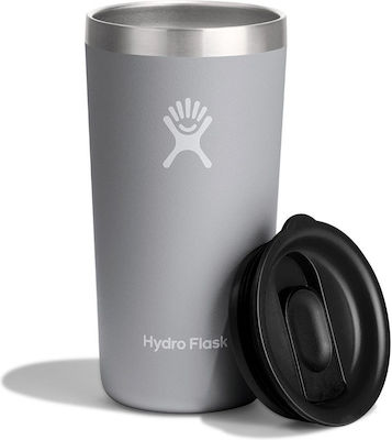 Hydro Flask Tumbler Μπουκάλι Θερμός Γκρι 355ml