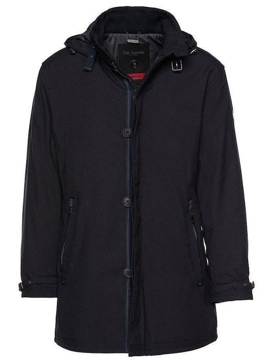 Herren Winter Jacke Lässig Μαύρο.
