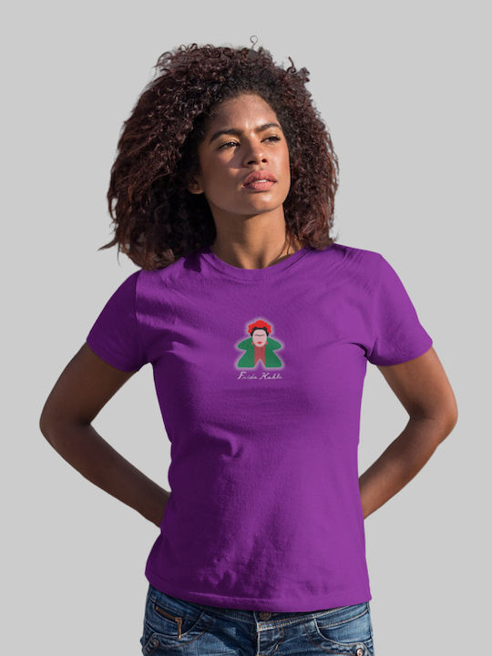 TKT Tricou Frida Kahlo Alb Bumbac