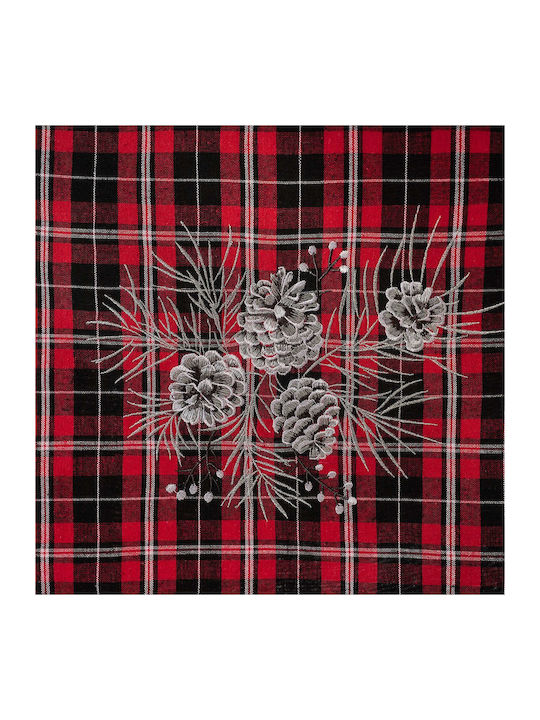 Gofis Home Weihnachtlich Tischtuch Läufer Stoff Rot L160xB37cm.