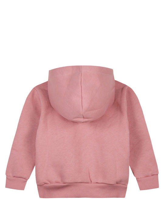 Energiers Kids Sweatshirt Cardigan with Hood Dusty Pink.