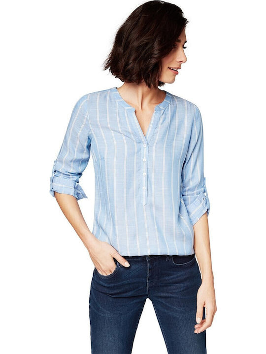 Damen Hemd Blue Gestreift