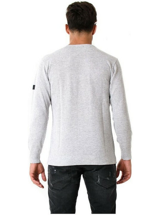 Bellissimo Men's Long Sleeve Sweater Grey