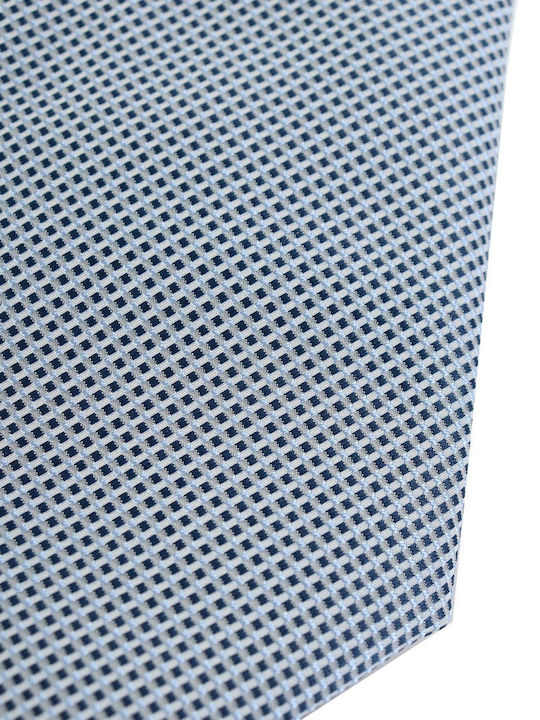Hugo Boss Ανδρική Γραβάτα Συνθετική με Σχέδια σε Γαλάζιο Χρώμα