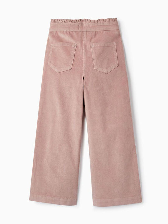 Zippy Pantaloni copii din catifea Rose Paperbag